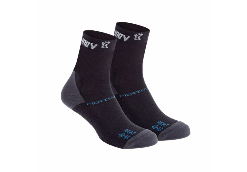 Inov-8 Merino High (Twin Pack) Men's Running Socks Black UK 708493CDR